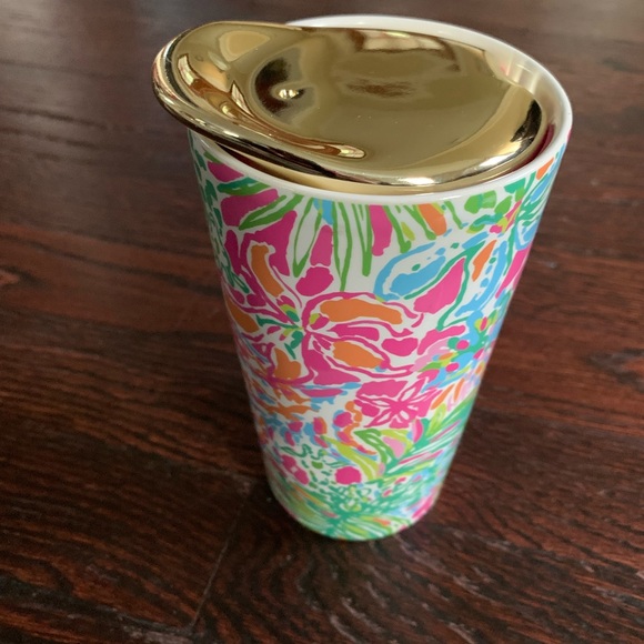 Lilly Pulitzer Accessories - Lilly Pulitzer Pink and White Tumbler
